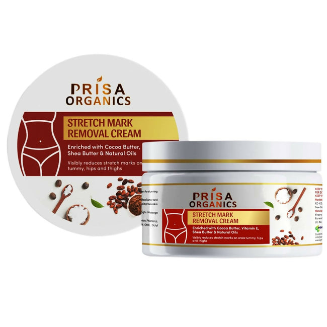 Prisa Organics Stretch Mark Removal Cream To Reduce Stretch Marks, Scars, Spots, Discolouration Hover Image