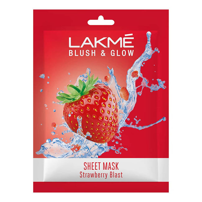 Lakme Blush And Glow Strawberry Sheet Mask Hover Image