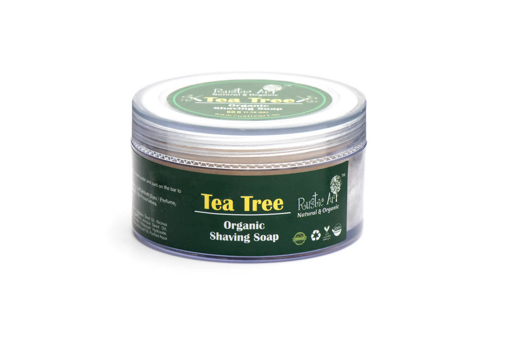 Rustic Art Tea Tree Organic Shaving Soap