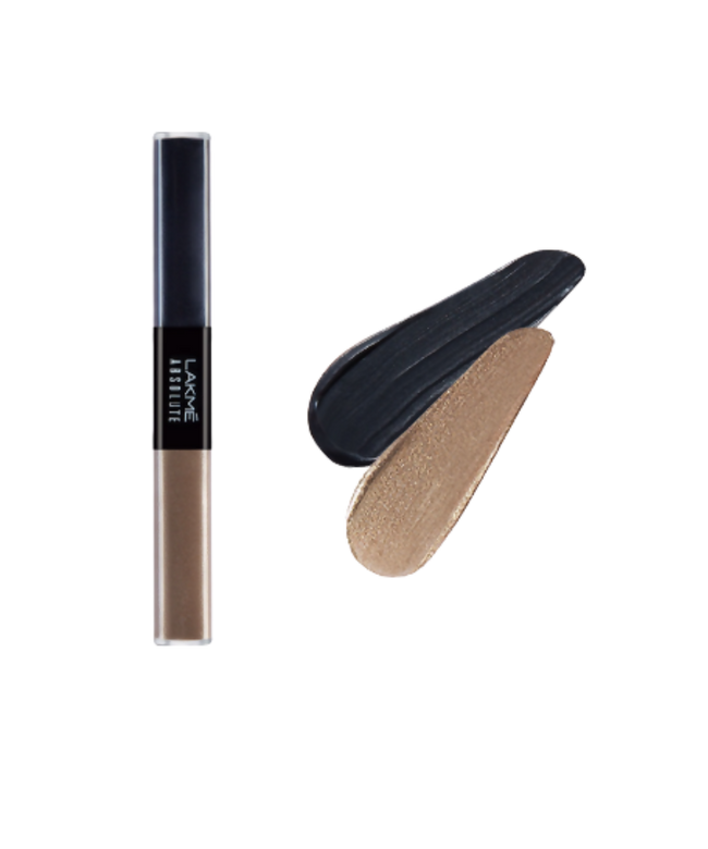 Lakme Absolute Explore Liquid Eye Shadow - Cashmere Love & Diamond Black Hover Image