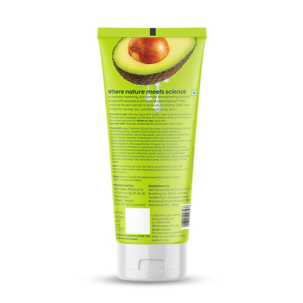 PLIX The Plant Fix Avocado Ceramide Moisture Rush Juicy Cleanser and Guava Moisturizer Combo