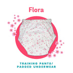 Kindermum Cotton Padded Pull Up Training Pants/Padded Underwear For Kids Flower Shower-Set of 2 pcs