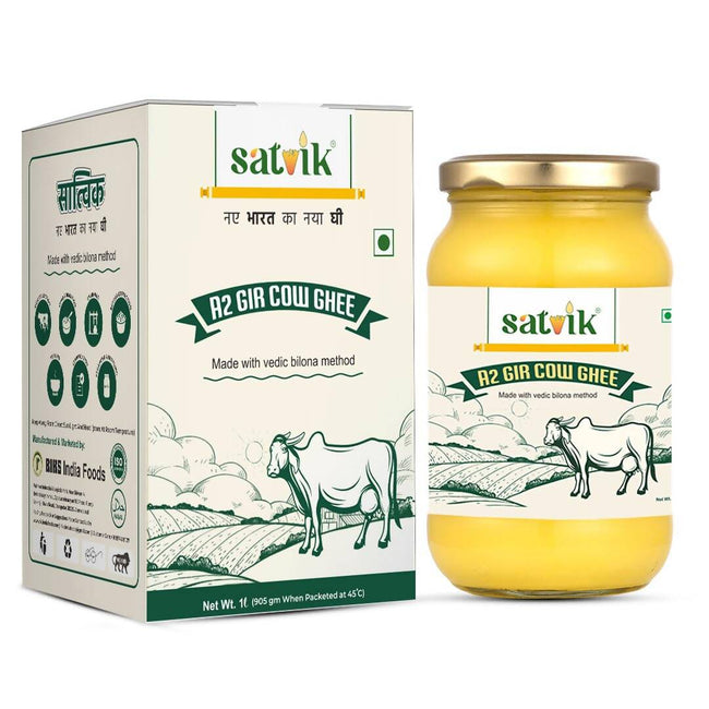 Satvik A2 Gir Cow Ghee | Vedic Bilona Method | Bilona Ghee | A2 Cow Desi Ghee Main Image