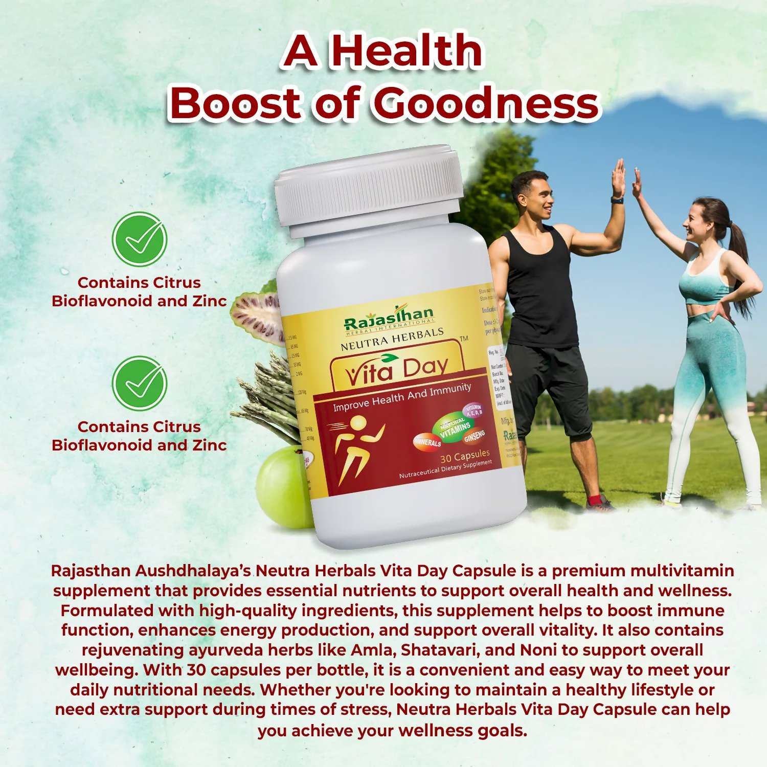 Rajasthan Herbals Neutra Herbals Vita Day Capsules