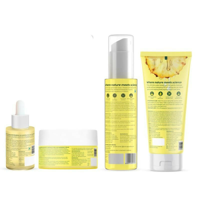 PLIX The Plant Fix Pineapple Depigmentation Regime With Face Wash, Toner, Serum & Moisturizer