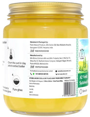 Farm Naturelle A2 Vedic Sahiwal Ghee - Desi Cow Ghee | Natural, Healthy, and Pure | Cultured Cow Ghee