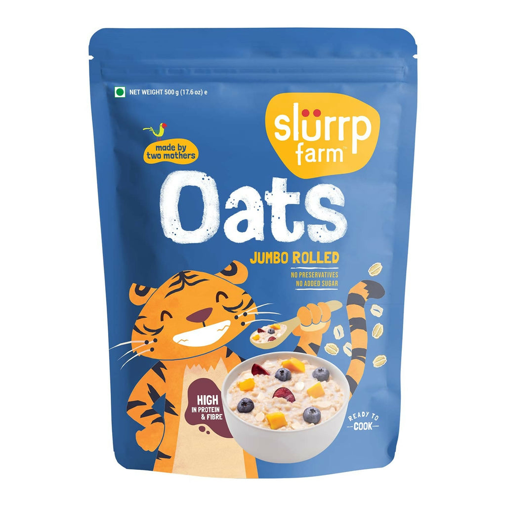Slurrp Farm Rolled Oats (Jumbo Rolled) No Added Sugar