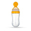 Goodmunchkins Silicone Spoon Food Feeder Silicone Bottle for Babies-Yellow