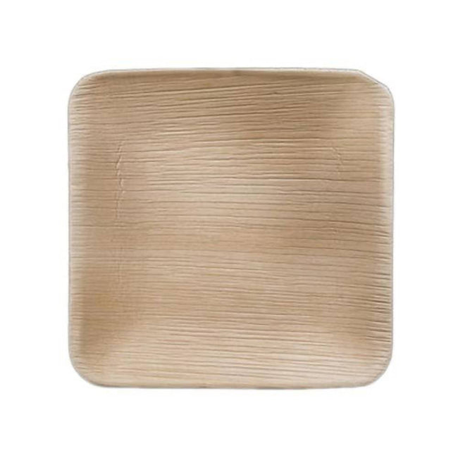 Eco Friendly Areca Leaf 6" Square Plate Hover Image