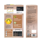 Streax Gel No Ammonia 100% Grey Coverage Hair Color - Natural Black