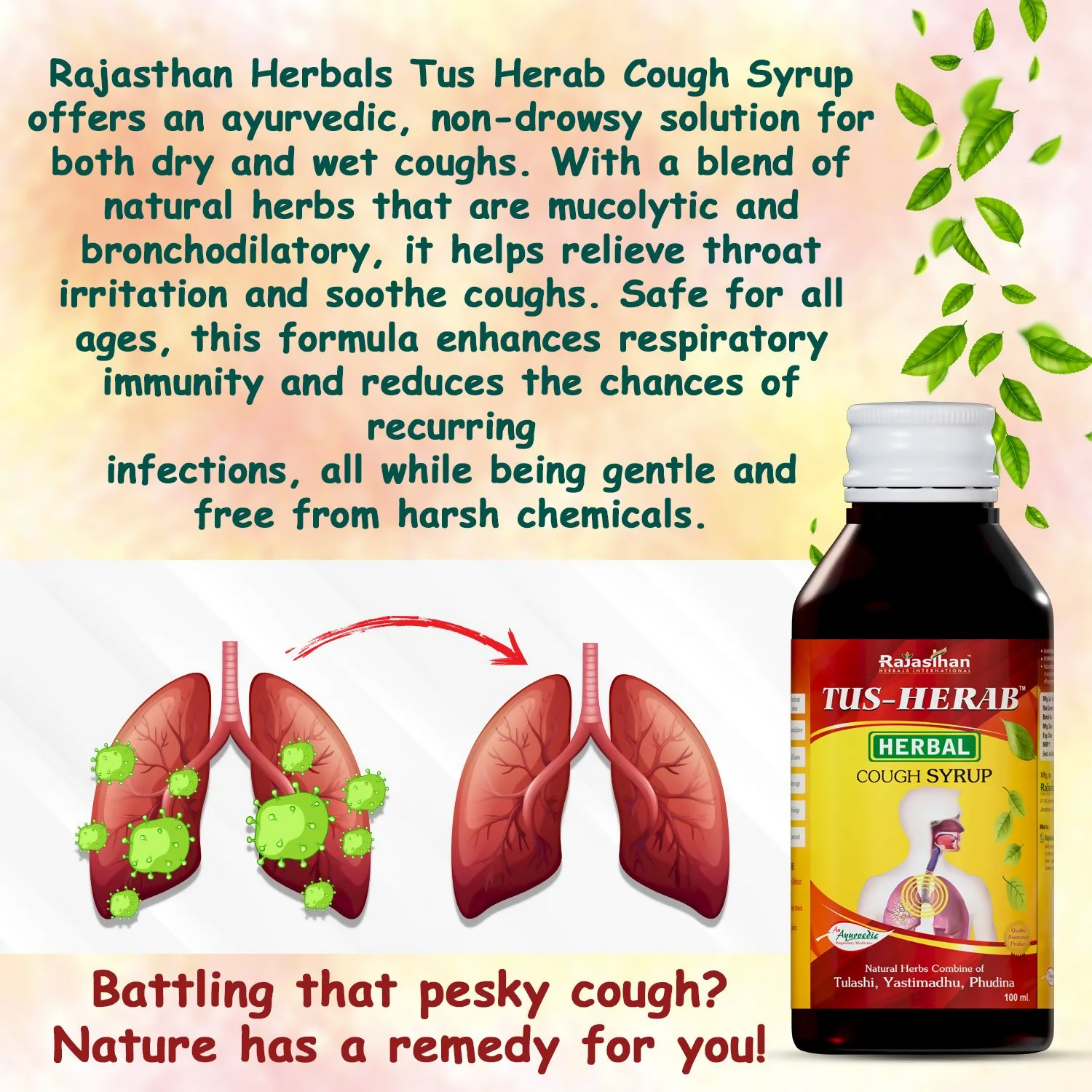 Rajasthan Herbals Tus Herab Cough Syrup