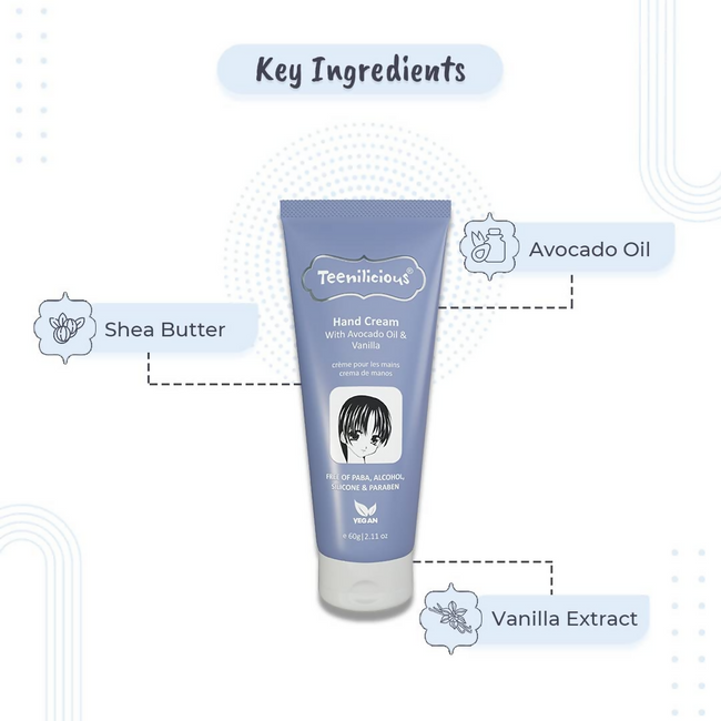 Teenilicious Hand Cream With Avocado Oil & Vanilla Main Image