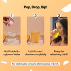 Setu Skin Renew Glutathione With Vitamin C Effervescent Tablets - Orange Flavor