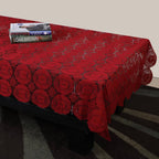 Stitchnest Net 4 Seater Table Cover - Maroon
