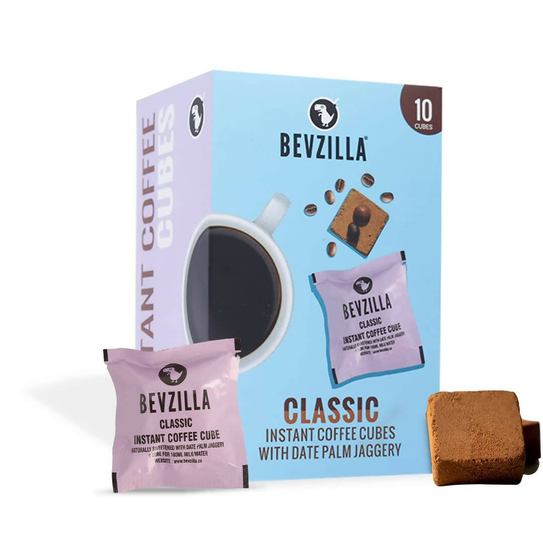 Bevzilla Instant Coffee Cubes Pack with Organic Date Palm Jaggery - Classic