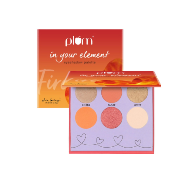 Plum In Your Element Eyeshadow Palette Easy to Blend 6-in-1 Palette 01 Fire Hover Image
