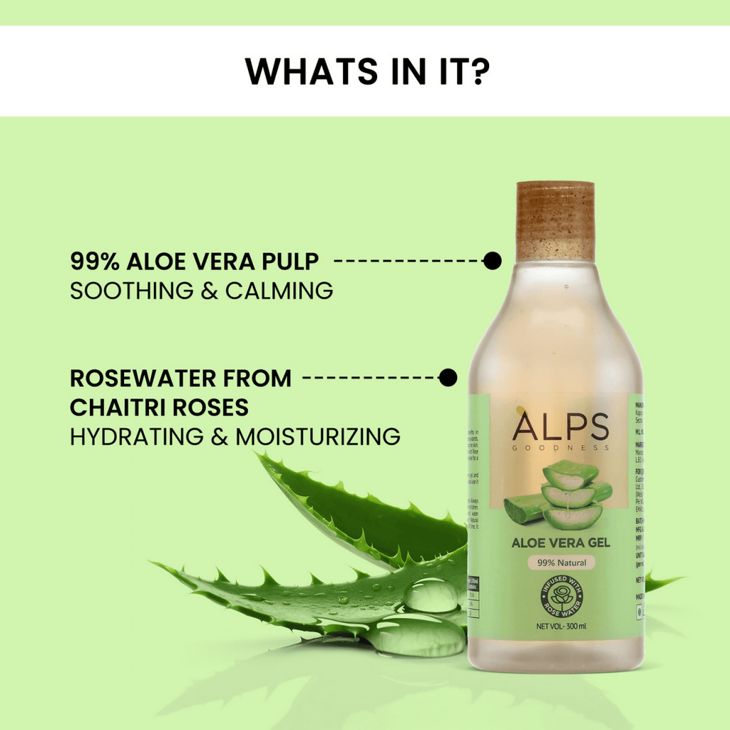 Alps Goodness Aloe Vera Gel infused with Rose Water