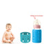Safe-O-Kid Silicone Baby Feeding Bottle Cover Cum Sleeve for Insulated Protection Small 60mL- Blue