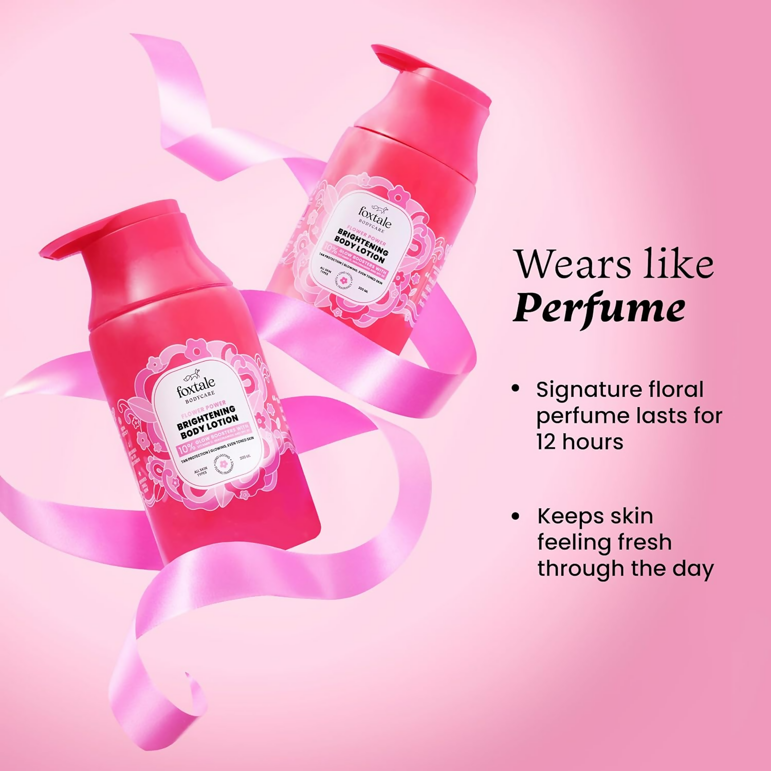 Foxtale Brightening Body Lotion SPF 30 with Niacinamide & Vitamin C For Glowing Skin