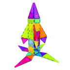 Kipa MagPlay Build A Castle 60 Pcs. Magnetic Tiles Set with Storage Container, Constructing and Creative Toy with Smart Outdoor BagPack for Kids