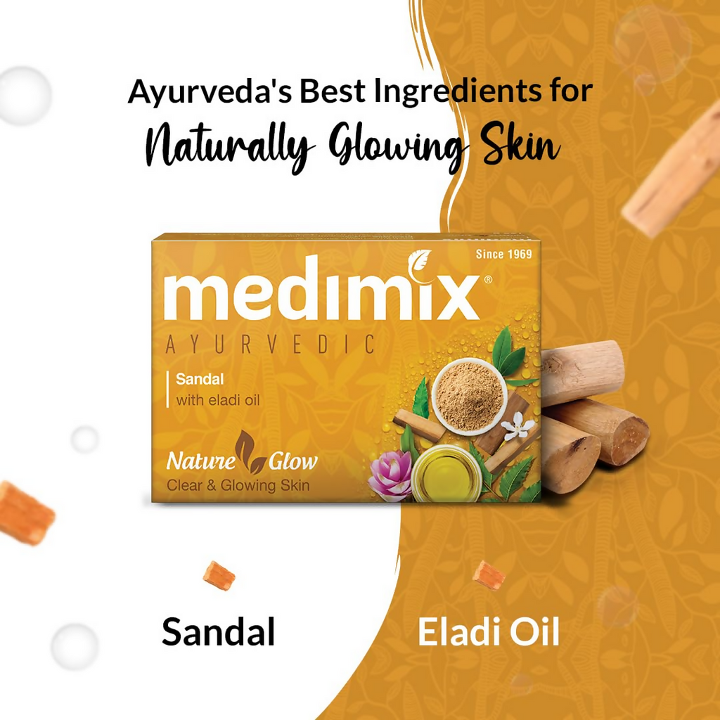 Medimix Ayurvedic Sandal Bathing Soap With Eladi Oil