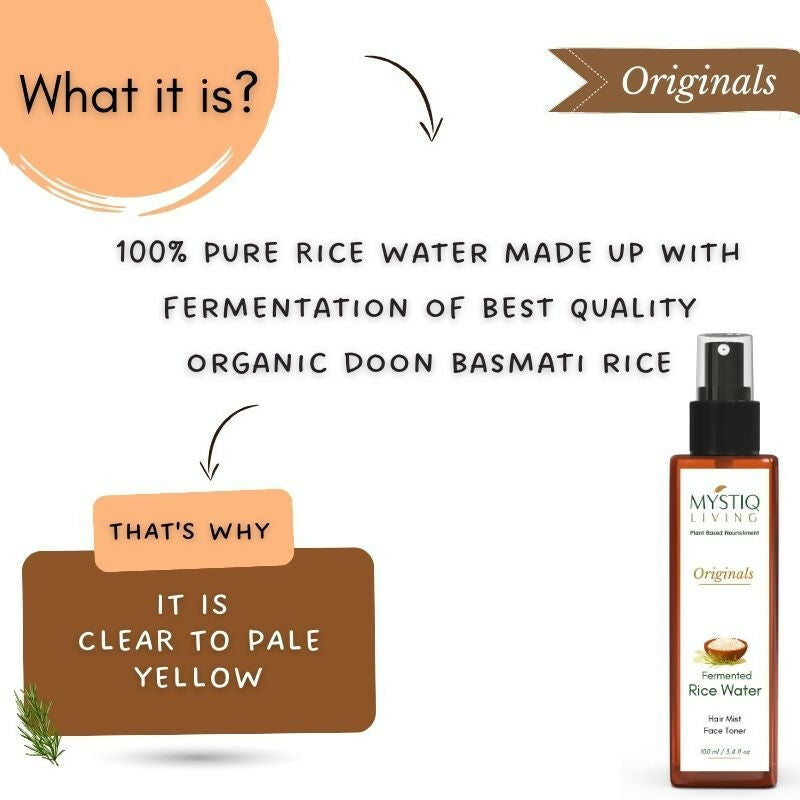 Mystiq Living Fermented Rice Water Toner Spray