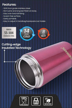 Signoraware Hot Pour Coffeemate Insulated Mug Tumbler - 350 ml (Red)