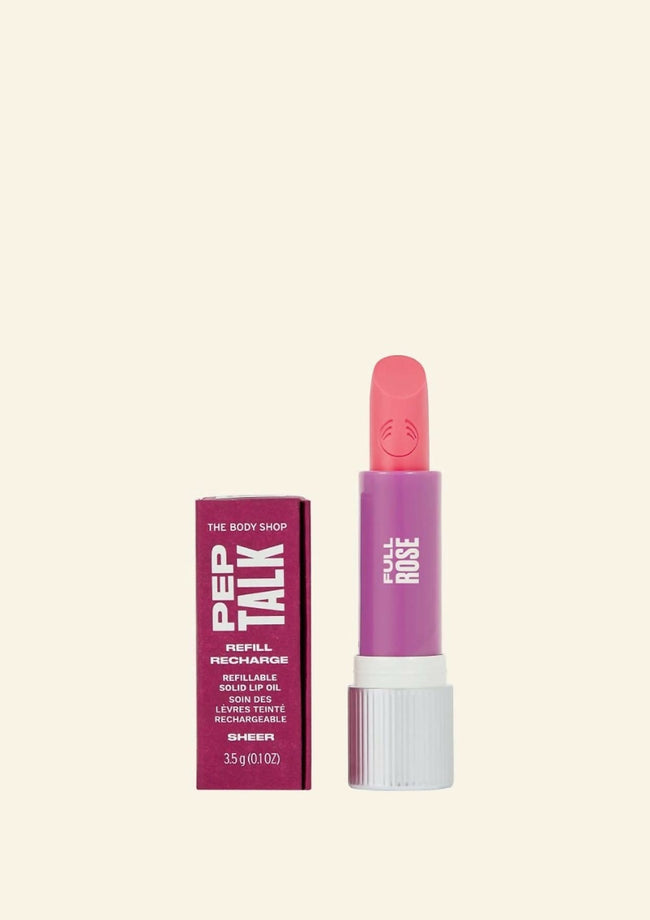 The Body Shop Peptalk Flower Lip Oil Refill- Rose Hover Image