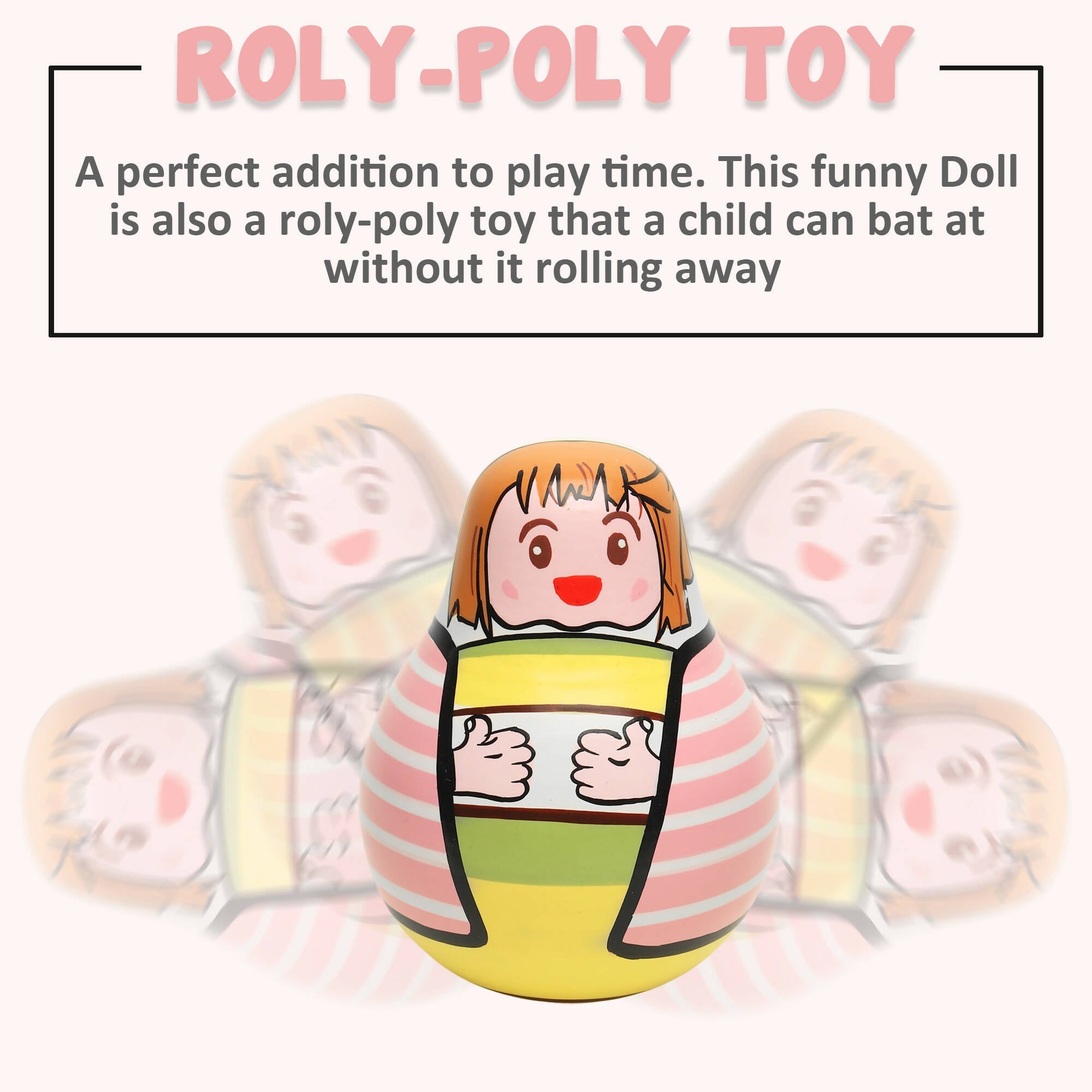 Matoyi Wooden Roly Poly (Doll) For Kids
