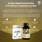 Uveda Naturals Codiya Nephroshield Mac & Creatnorm Capsules Combo
