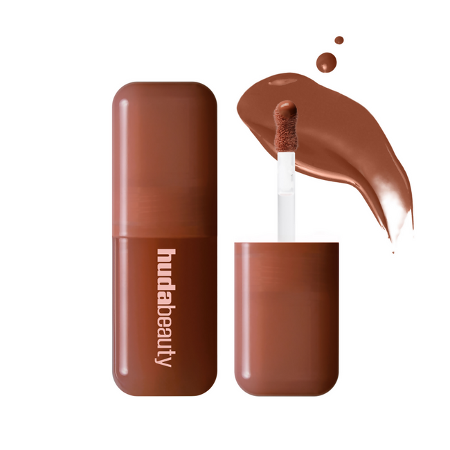 Huda Beauty Icy Nude Faux Filler Lip Gloss - She Glitzy Main Image