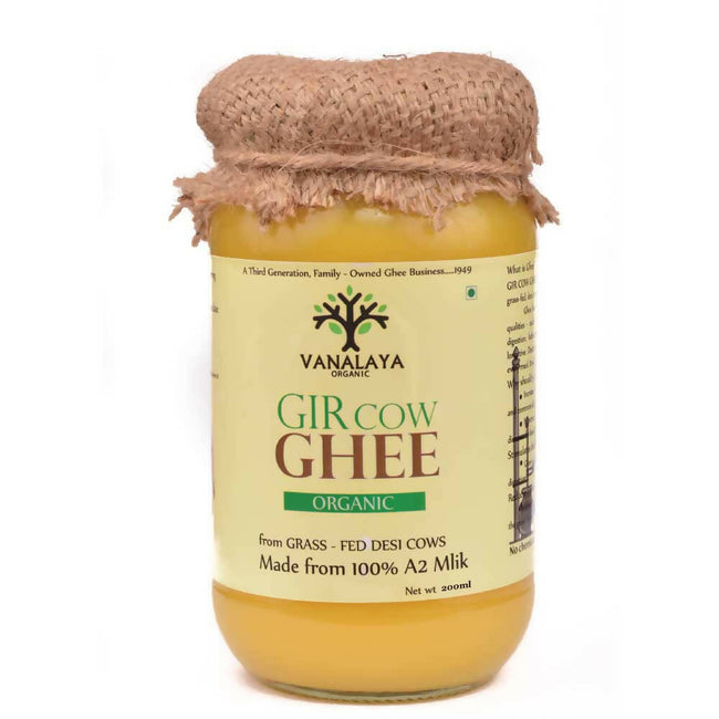 Vanalaya Organic Gir Cow Ghee | A2 Milk Prepared By Traditional Bilona Method | 100 % Pure A2 Ghee, Natural & Healthy Hover Image