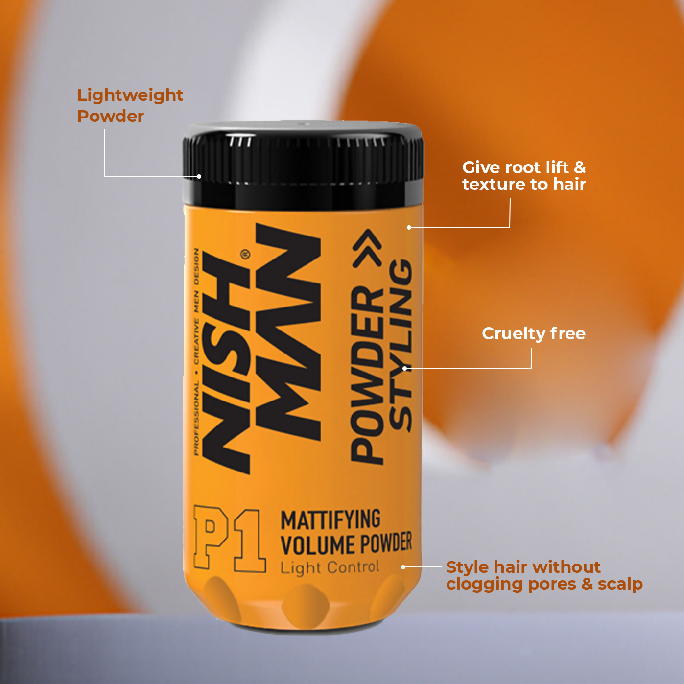 NishMan Mattifying P1 Volume Powder Hair Wax