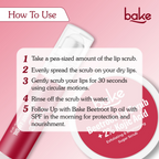 Bake Kojic Acid Beetroot Lip Kit With Lip Balm SPF 25 & Lip Scrub For Dark & Pigmented Lips