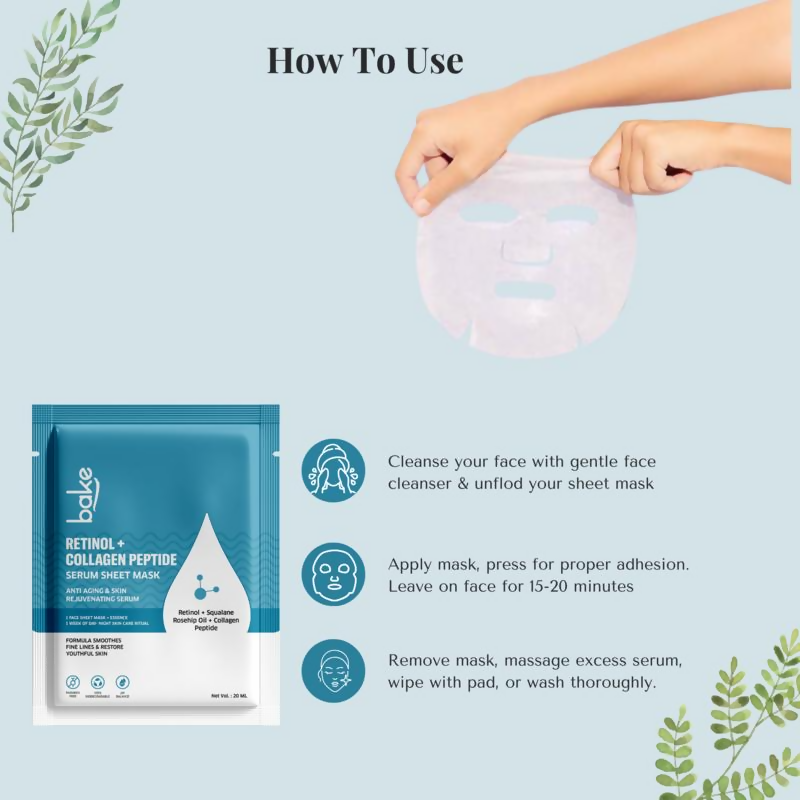 Bake Retinol + Collagen Peptide Sheet Mask