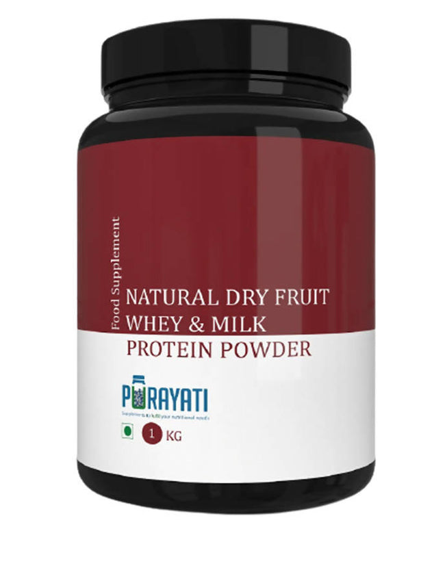 Purayati Natural Dry Fruit Whey & Milk Protein Powder Hover Image
