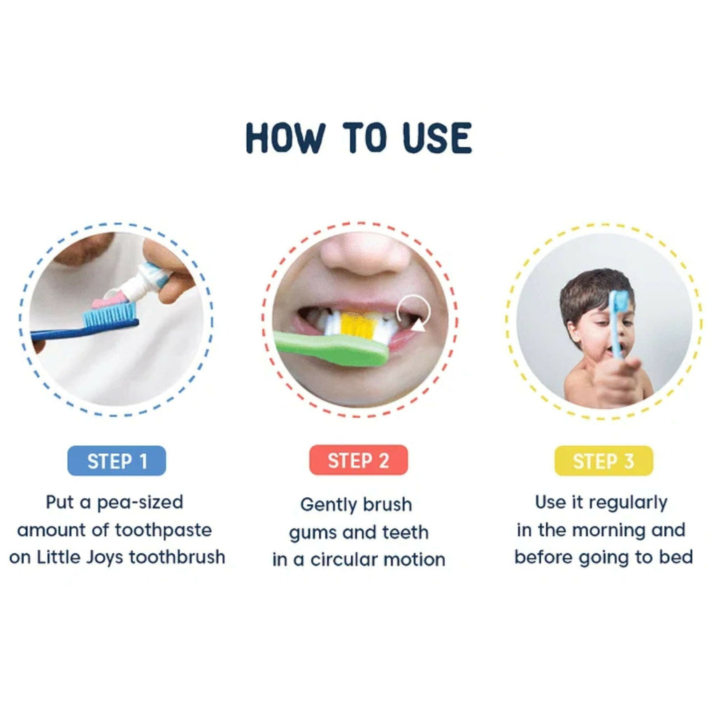 Little Joys Joys Strawberry Flavour Toothpaste For Kids (2-5 Yrs) Strengthens Gums & Whitens Teeth