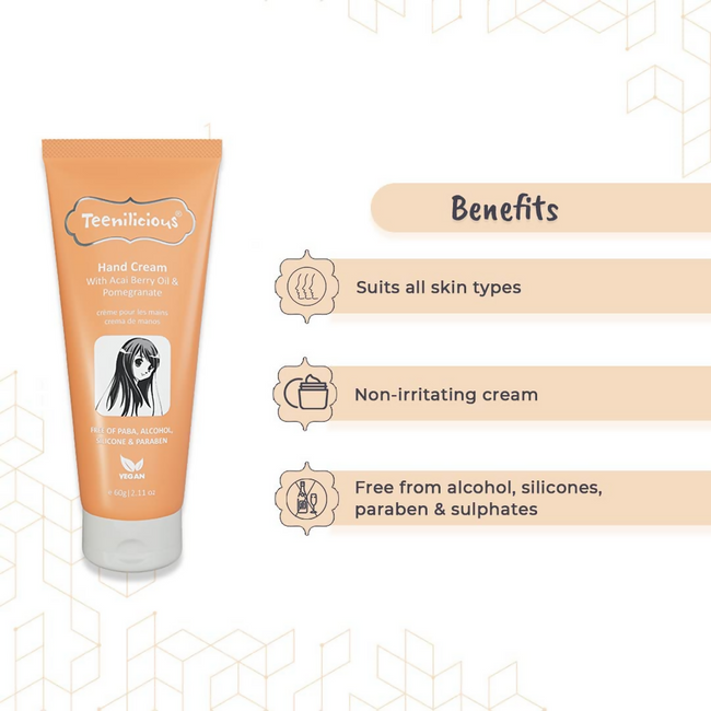 Teenilicious Hand Cream With Acai Berry Oil & Pomegranate Main Image