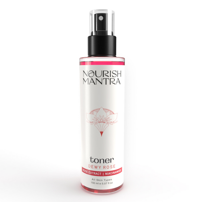 Nourish Mantra Dewy Rose Toner with Niacinamide & Vitamin B5 for Radiant Hover Image