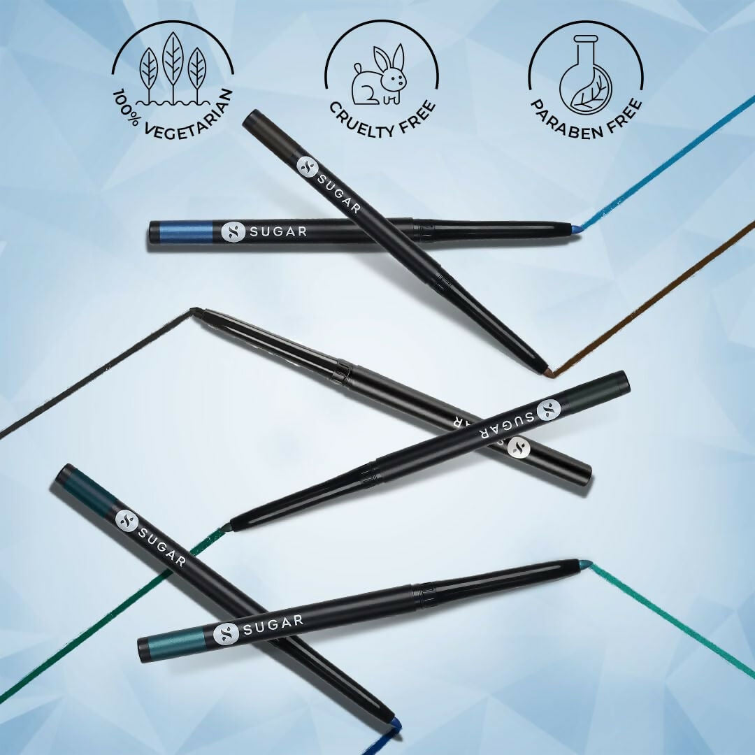 Sugar Cosmetics Kohl of Honour Intense Kajal Upto 12 hrs, Long Lasting, Smudge Proof & Waterproof Kajal - 05 Go Green