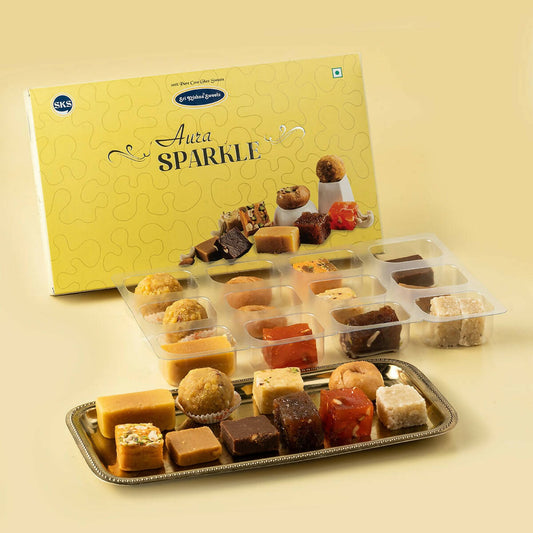 Sri Krishna Sweets Aura Sparkle (Assorted Ghee Sweets)