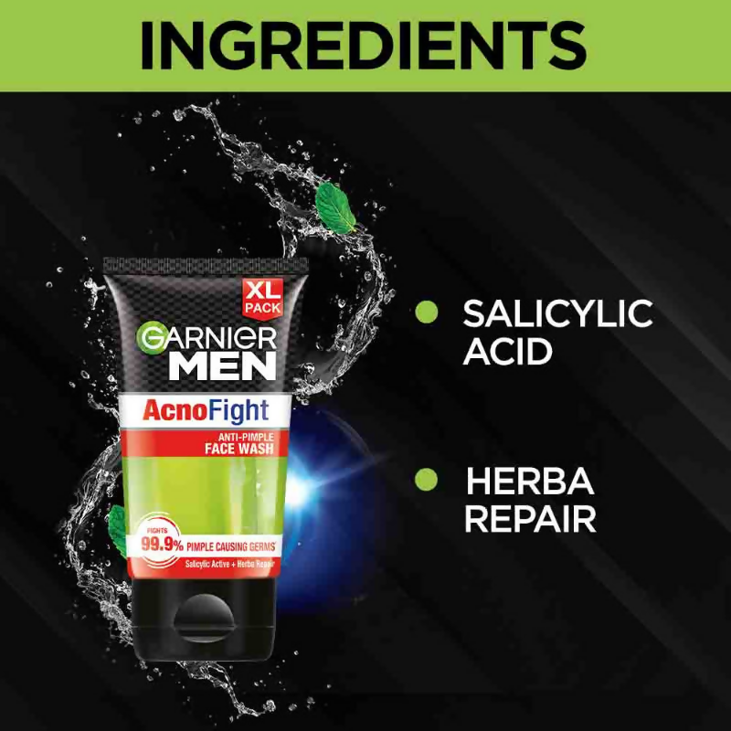 Garnier Men Acno Fight Facewash For Pimple And Acne Prone Skin