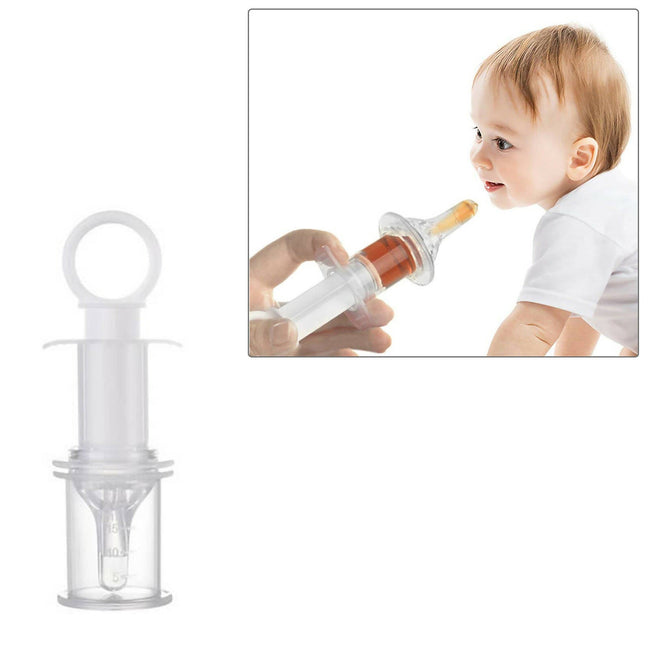 Safe-O-Kid Baby'S Bpa-Free Silicone Liquid Medicine Feeder/Dropper, White Hover Image
