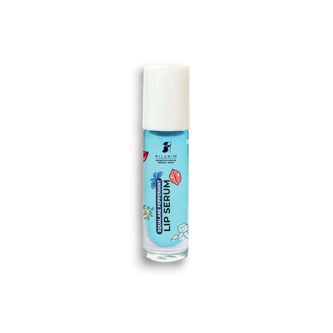 Pilgrim Spanish Lip Serum (Peppermint) with Roll-on For Visibly Plump Lips, Hydrating Lip Serum For Dark Lips Hover Image