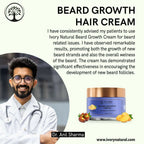 Ivory Natural Beard Growth Cream - Biotin Boosted Hair Follicle For New Hair Cycle