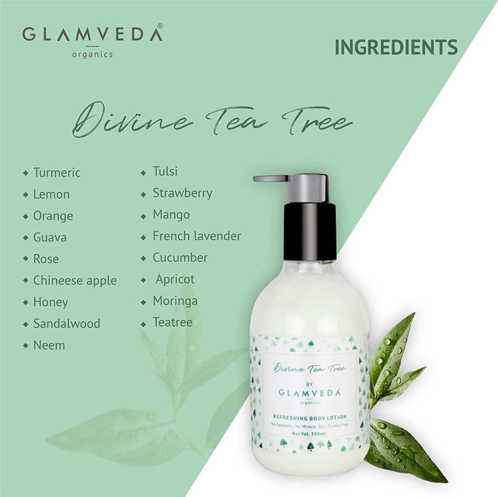 Glamveda Divine Tea Tree Nourishing Body Lotion