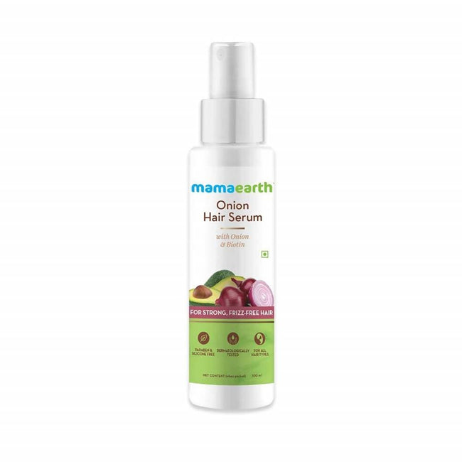 Mamaearth Onion Hair Serum For Strong , Frizz Free Hair Hover Image