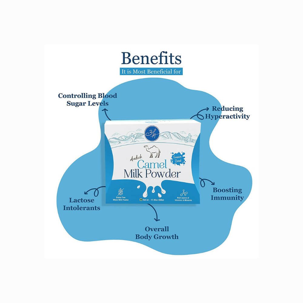 Aadvik Camel Milk Powder Freeze-Dried Sachets (20 g Each)