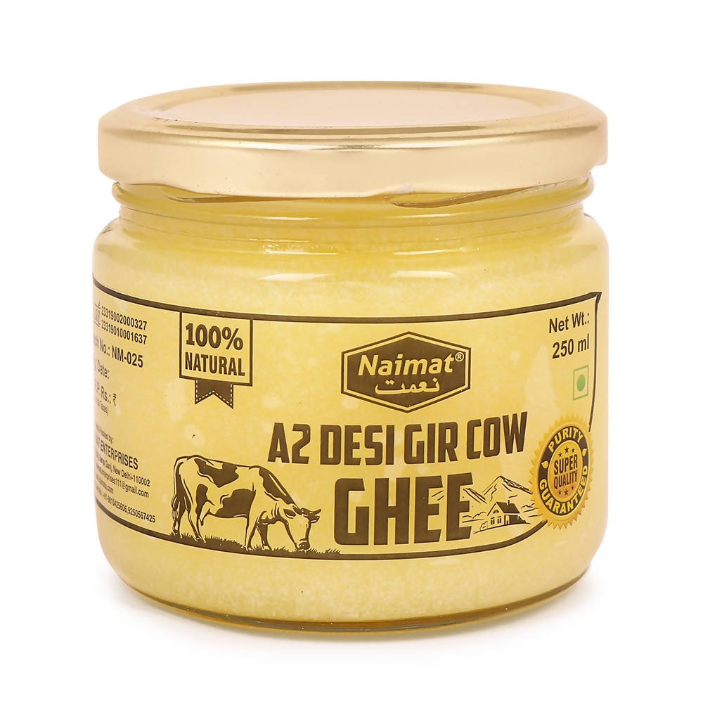 Naimat A2 Desi Gir Cow Ghee | Homemade Ghee From Desi Cow Milk | Certified Organic Ghee