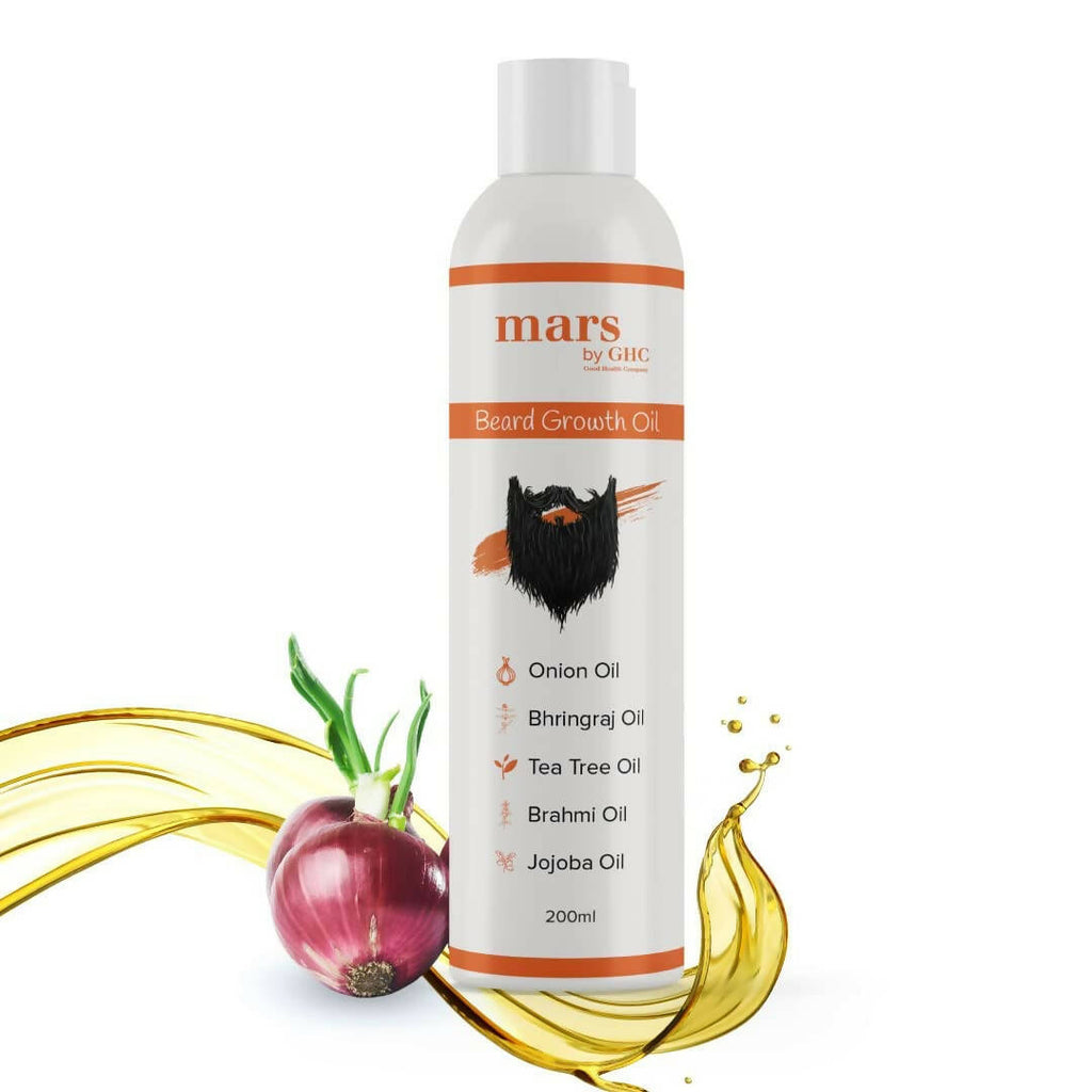 Mars By GHC Beard Growth Oil with Onion, Bhringraj, Tea Tree Oil